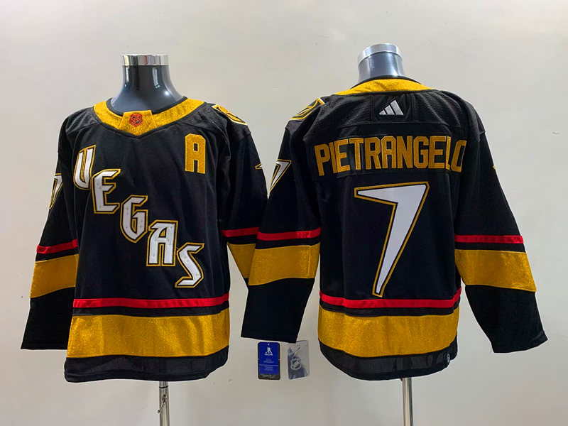 Men's Vegas Golden Knights Alex Pietrangelo #7 Black Breakaway Jersey